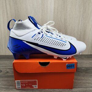Nike Vapor Edge Pro 360 2 TB Size 13 Mens White Blue Football Cleats